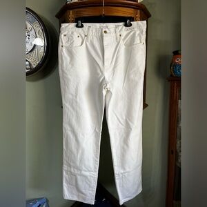 NWT J.Crew ‘84 Slouchy White Button Fly Jeans Size 31